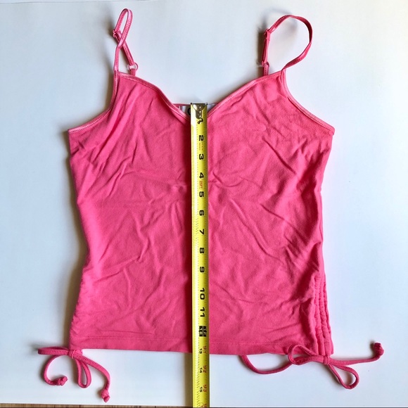 Q & A Tank Top Cropped Medium Pink Juniors - Picture 7 of 14